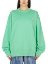 Acne Studios Face Patch Sweatshirt in Green Green flacn0249009grn