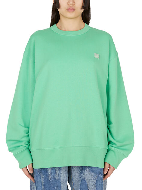Face Patch Sweatshirt in Green