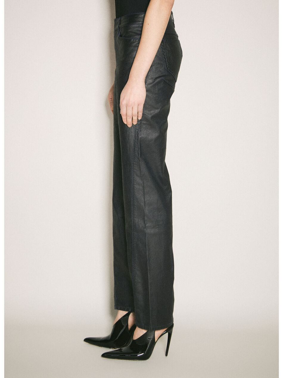 Waxed Straight Leg Pants