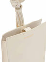 Jil Sander Tangle Phone Case in Cream Leather Cream fljil0245047cre