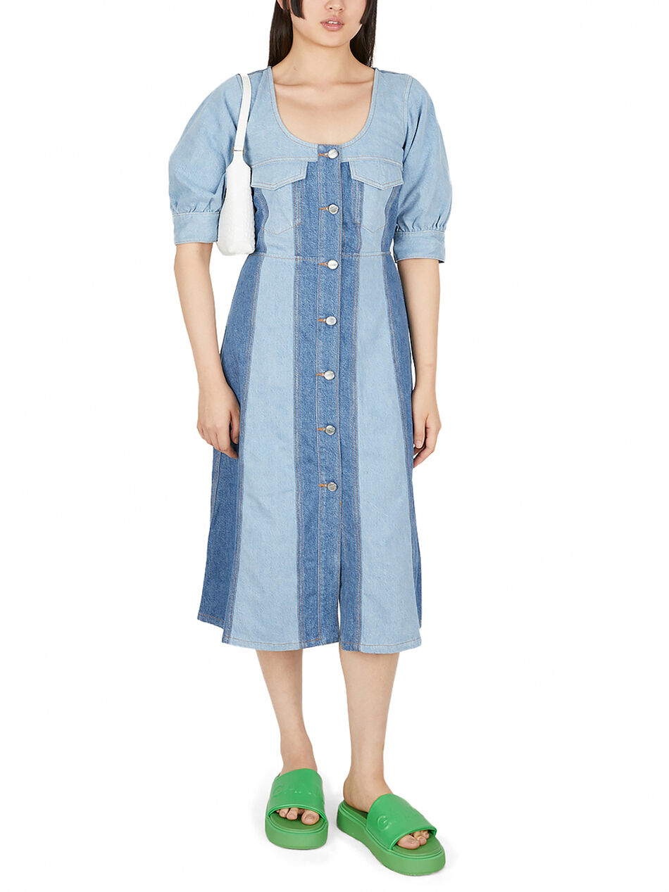 Patchwork Denim Dress