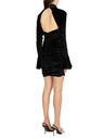 Blumarine Cut Out Velvet Mini Dress  flblm0250001blk