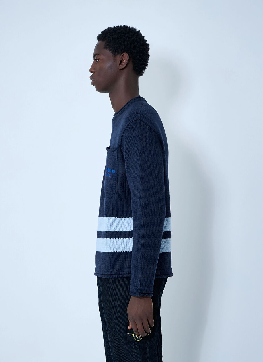 Logo Print Zip-Up Sweater