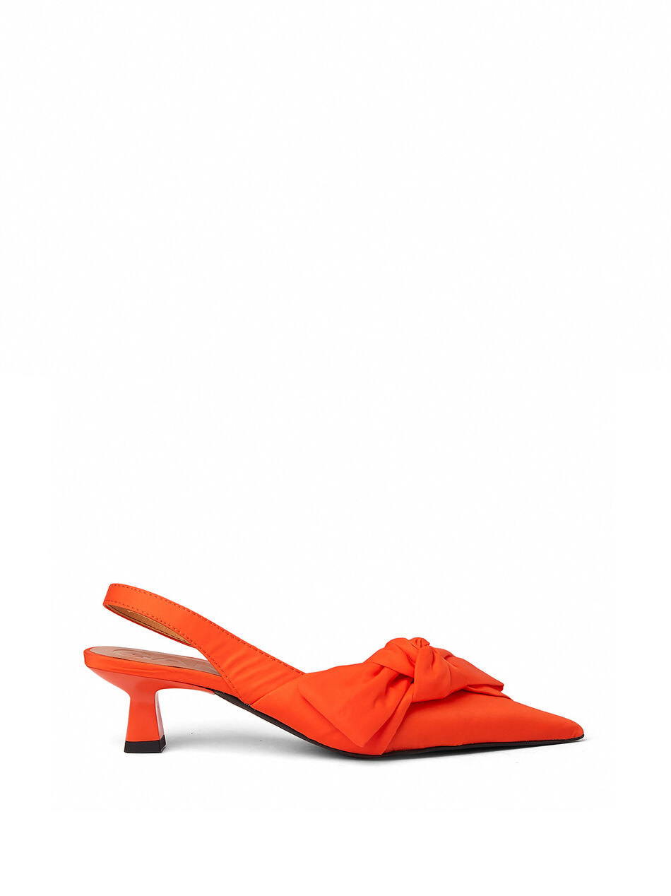 Soft Bow Kitten Heels