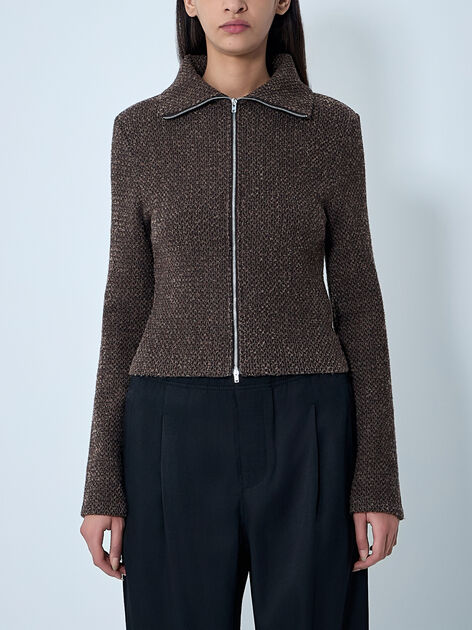 Knit Zip-Up Sweater