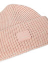 Acne Studios Face Patch Beanie Hat Pink flacn0247045ros