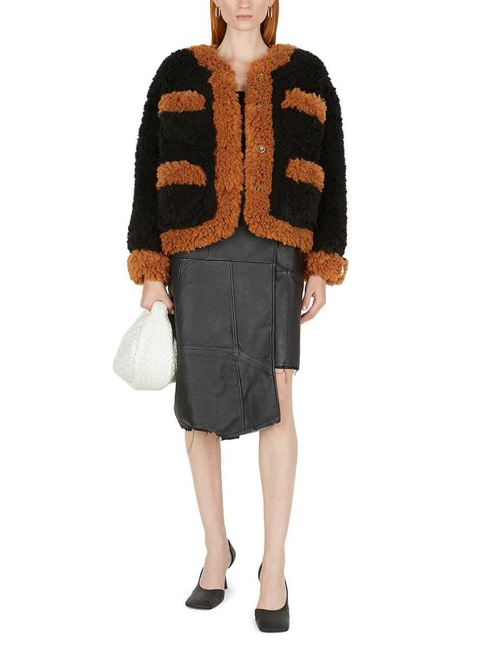 Faux Fur Multi Pocket Jacket