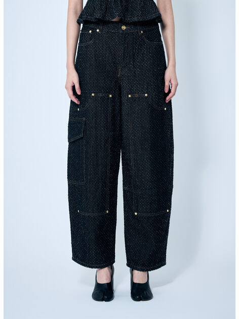 Fluffy Denim Carpenter Jeans