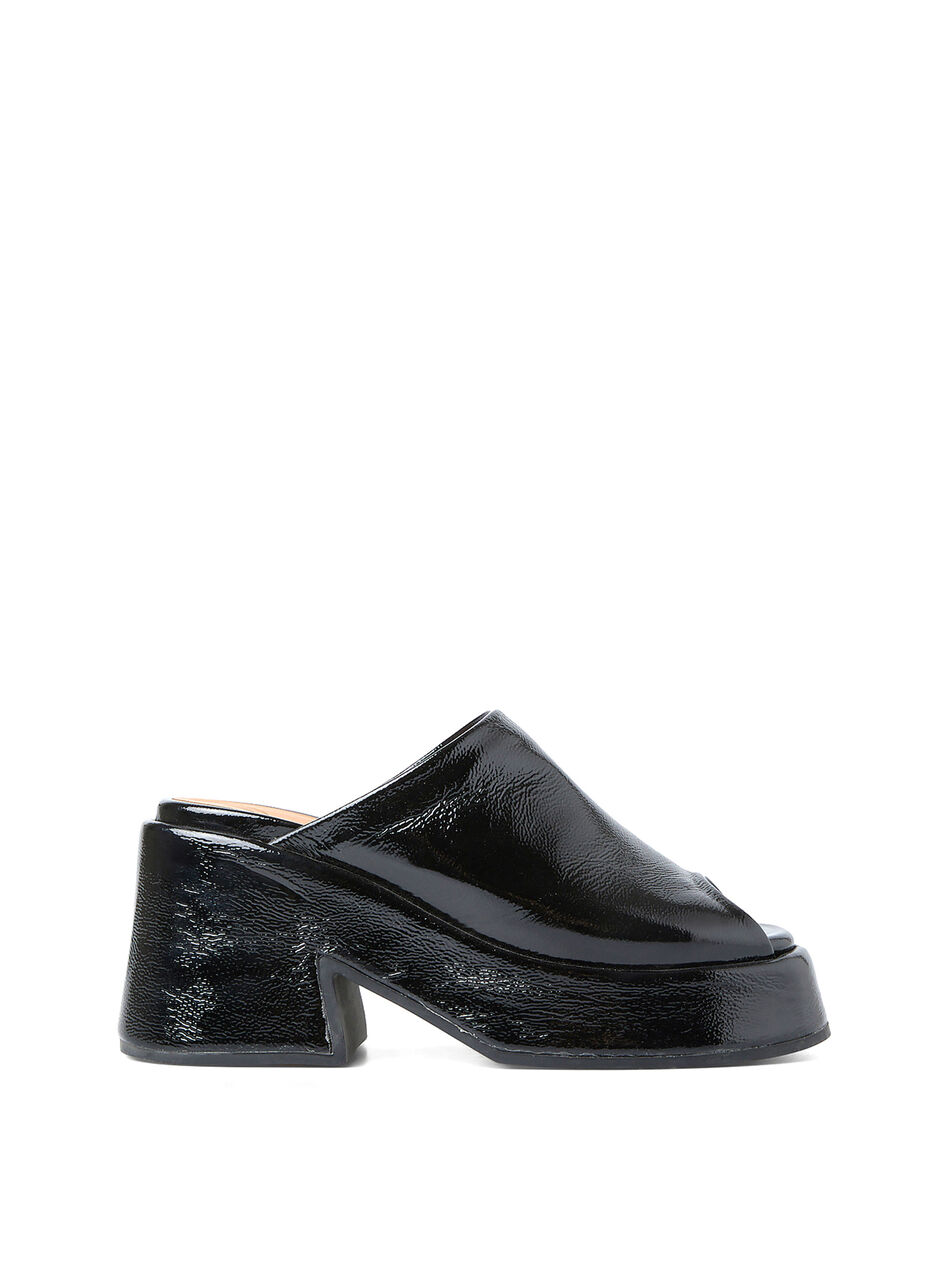 Retro Platform Wedge Mules