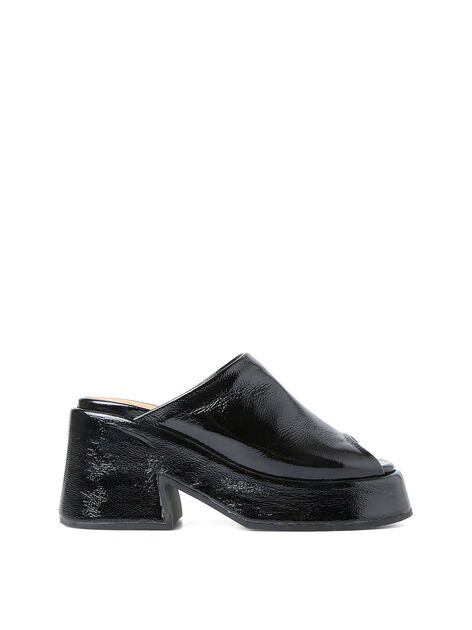 Retro Platform Wedge Mules