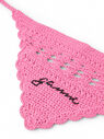 GANNI Logo Crochet Bandana Pink flgan0251059pin