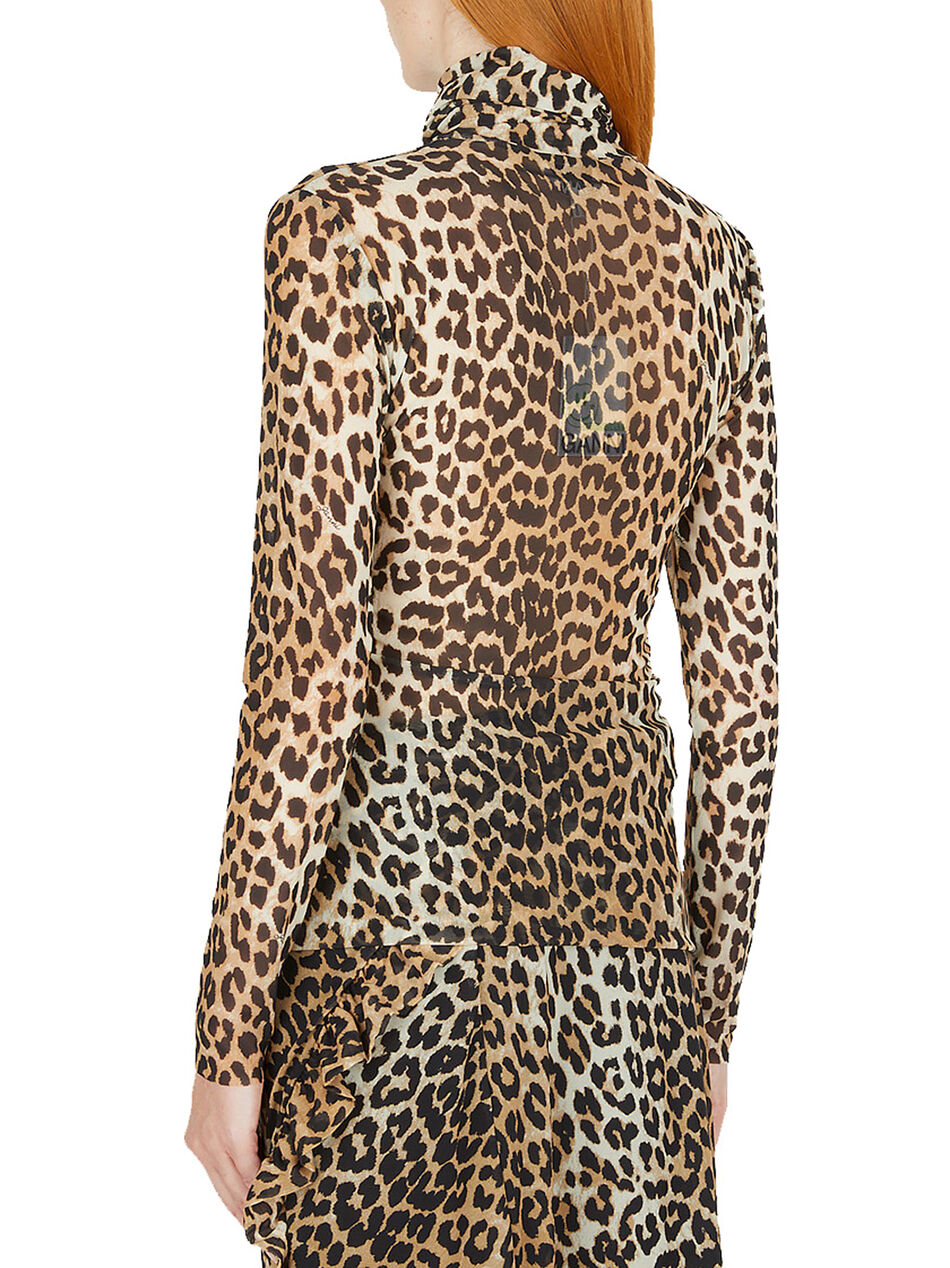 Leopard Print Top in Beige