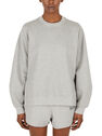 GANNI Puff Sleeve Sweatshirt Paloma Melange Grey flgan0251006gry