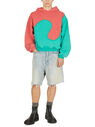 ERL Swirl Hooded Sweatshirt in Green  flerl0150017grn