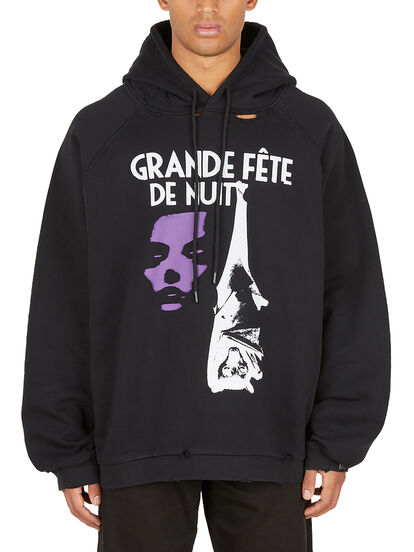 Raf Simons Grand Fete de Nuit Hooded Sweatshirt | THE FLAMEL®