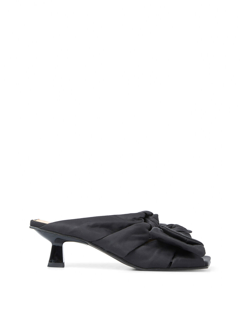 Soft Bow Kitten Heel Sandals