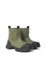 GANNI Green Rubber Country Boots Green flgan0249056grn