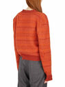 Maison Margiela Distressed Wool Cardigan Orange flmla0248010ora