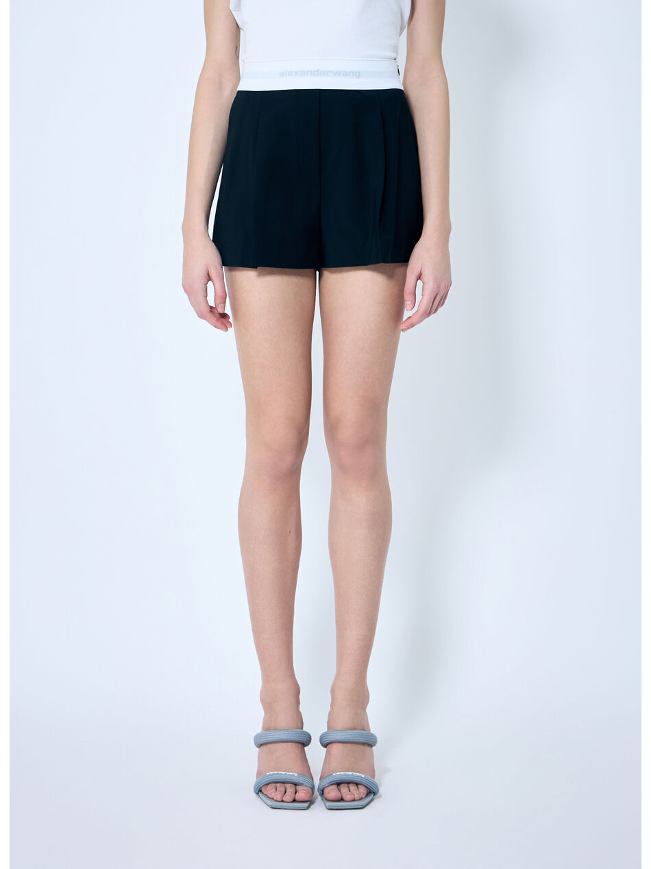 High Rise Pleated Shorts