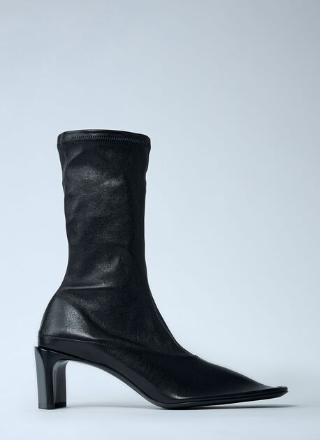 Heeled Leather Boots
