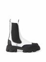 GANNI Chelsea Boots in White Leather White flgan0246121wht