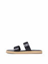 BY FAR Easy Sandals in Black Leather Black flbyf0247036blk