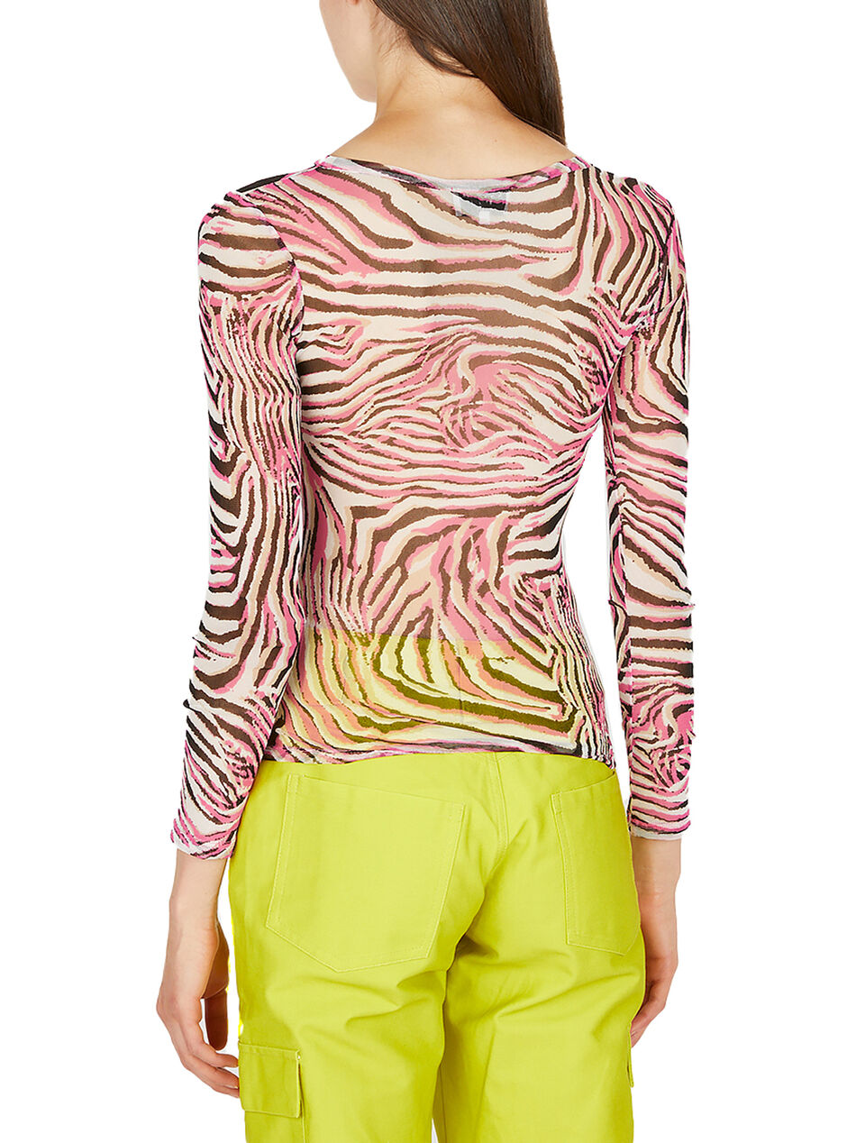 Cardio Animal Print Crewneck Top