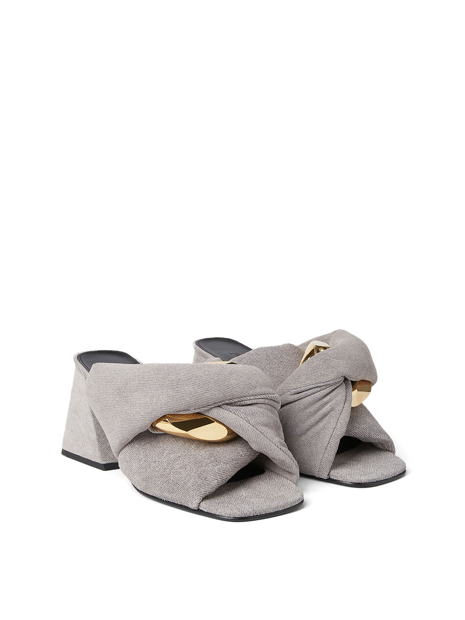 Twisted Heel Chian Sandal