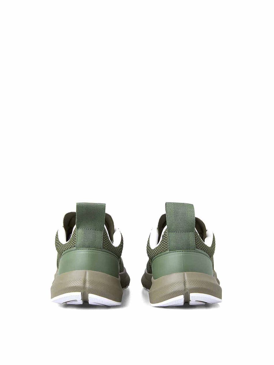 Green Runner Sneakers with Logo