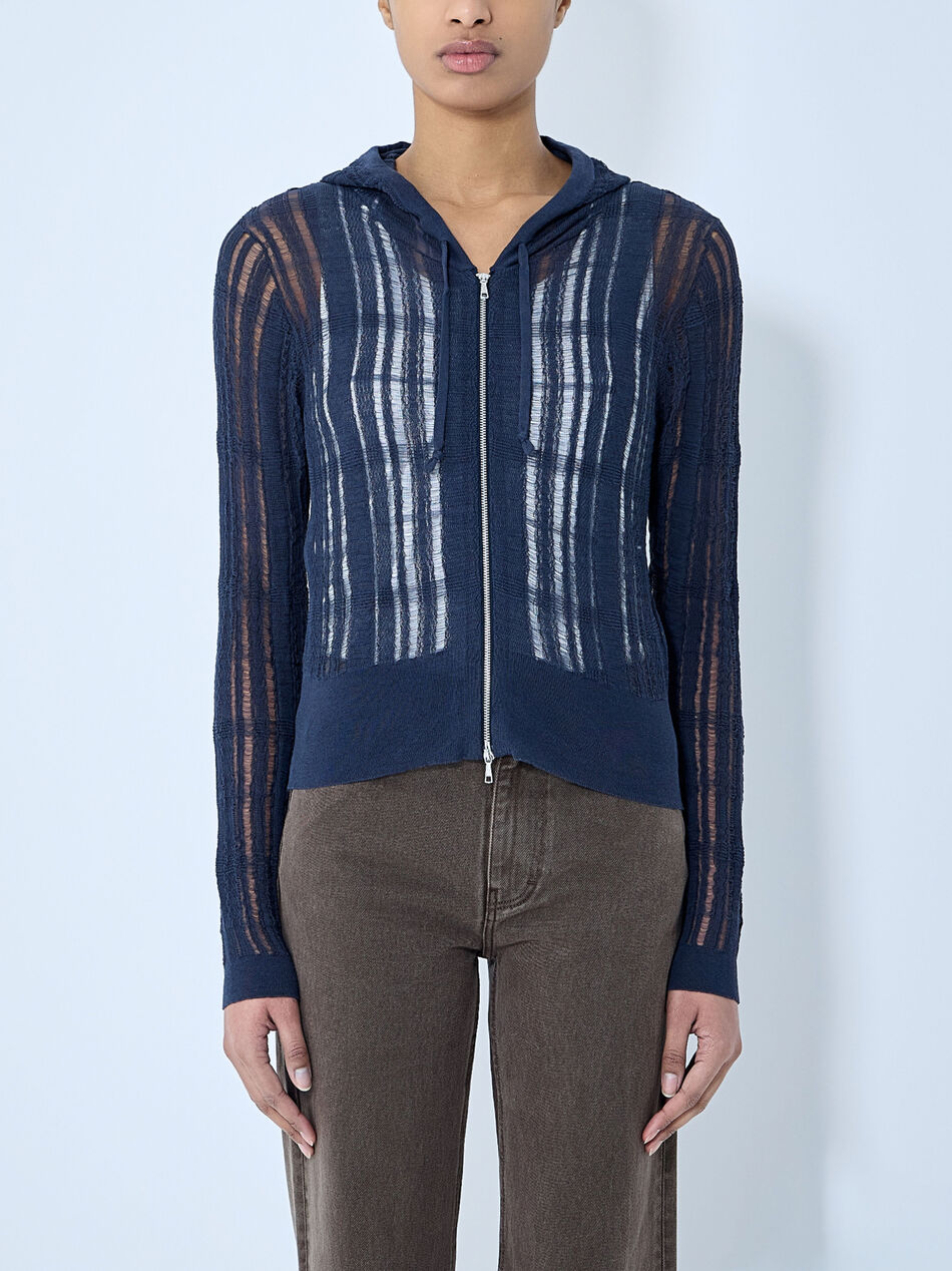 Compact Hooded Cardigan