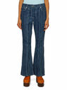 Marni Jeans a Zampa a Righe Blu flmni0247012blu
