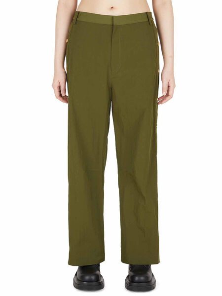 Parachute Pants with Button Detail