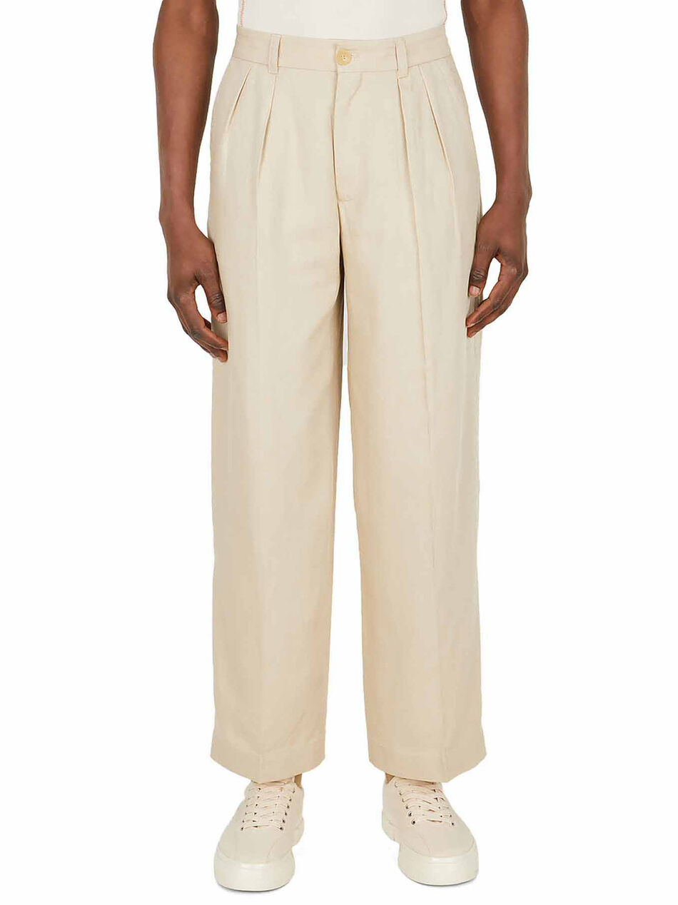Le Pantalon Mela Beige Pants