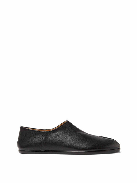 Slip-on Tabi Leather Shoes
