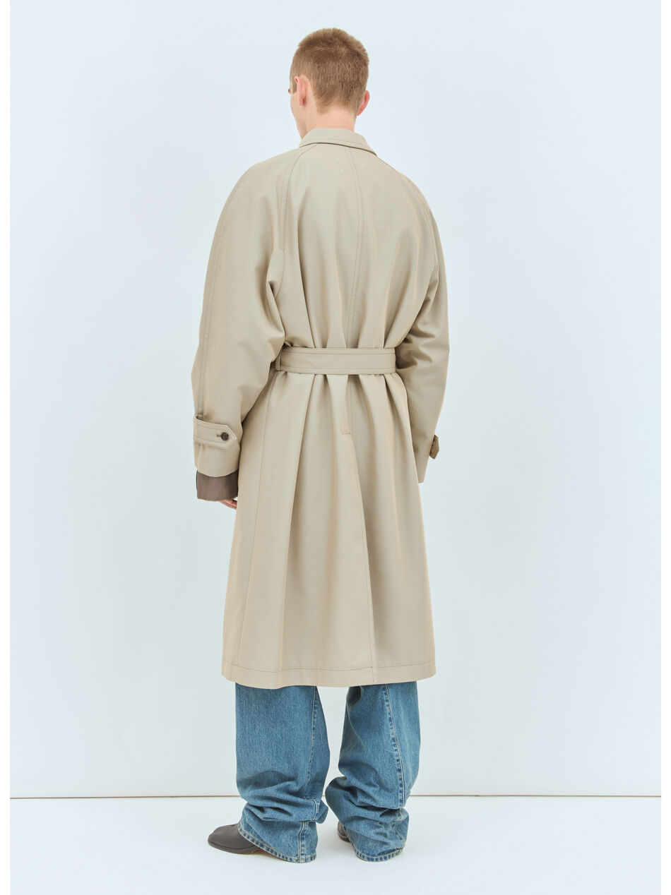 Raw Cuffs Trench Coat