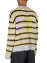Marni Striped Crewneck Sweater Yellow flmni0151007yel