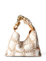 JW Anderson Small Chain Logo Canvas Shoulder Bag Beige fljwa0251022bei