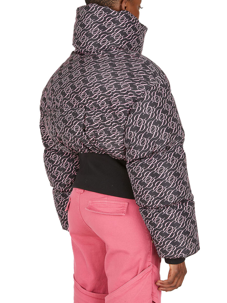 Logo Print Puffer Jacket