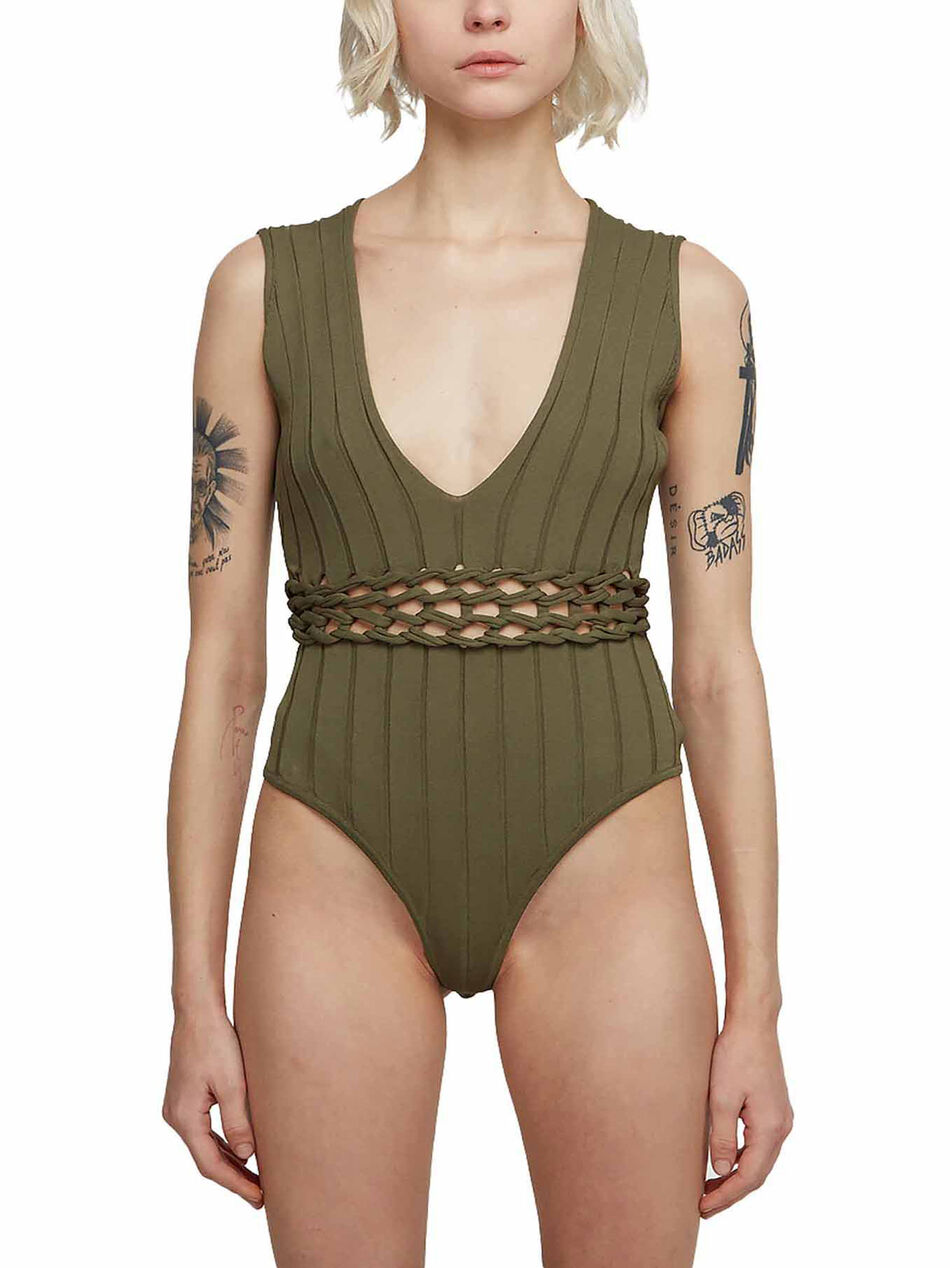 Bodysuit with Braided Detail