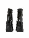 Courrèges Vinyl Square Toe Boots with Logo Black flcou0247015gry