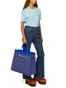Marni Striped Flared Jeans Blue flmni0247012blu