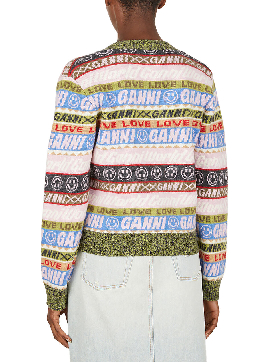 Logo Intarsia Cardigan