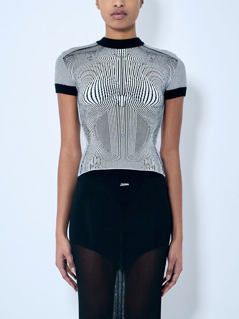 Morphing Pinstripe Top