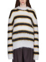 Marni Striped Crewneck Sweater White flmni0249007wht