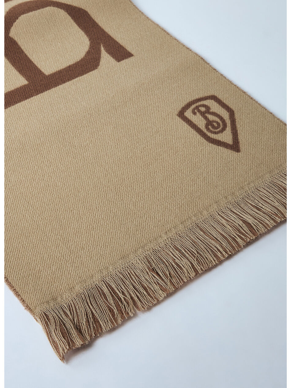 Logo Wool Scarf
