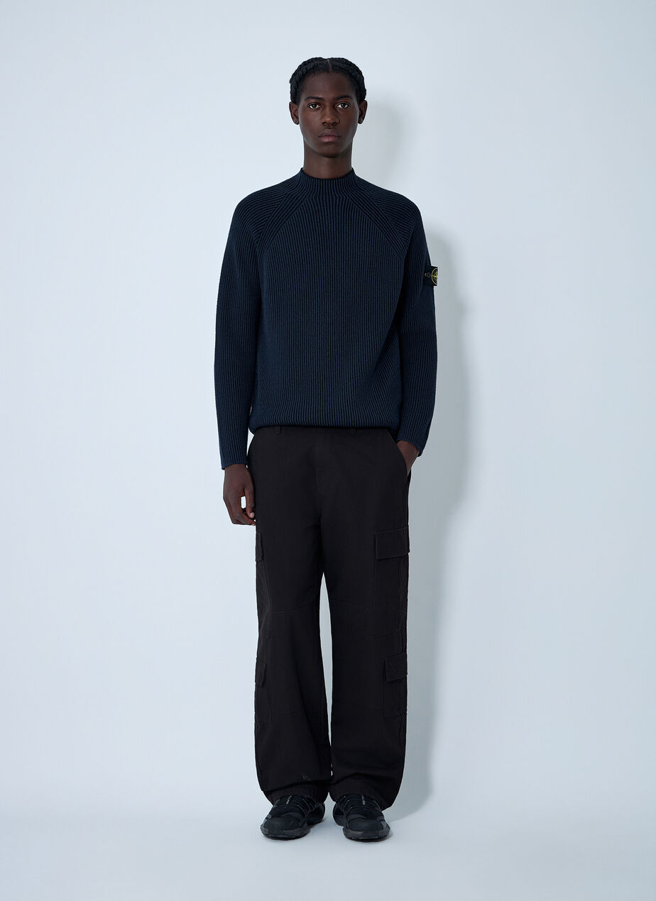 Rib Logo Patch Sweater