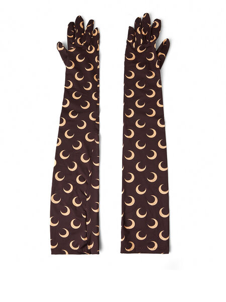 Moon Print Long Gloves