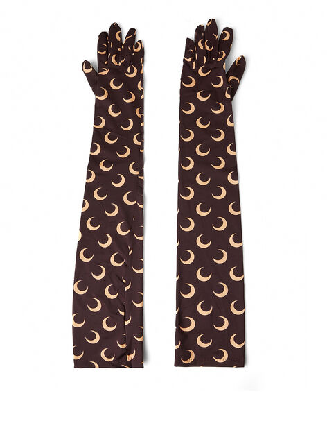 Moon Print Long Gloves
