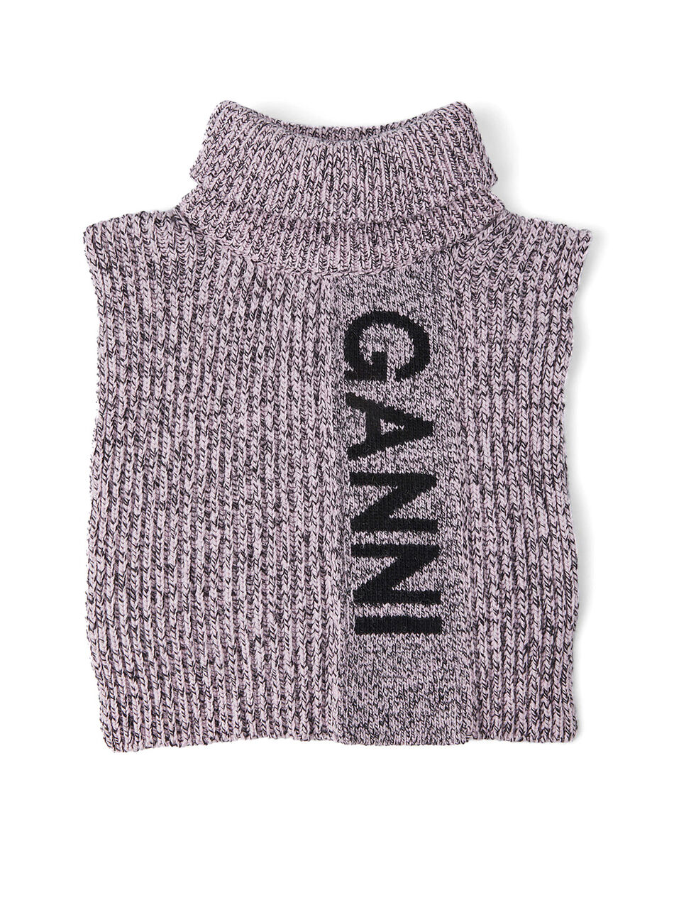 Structured Rib Knit Bib Lilac Sachet