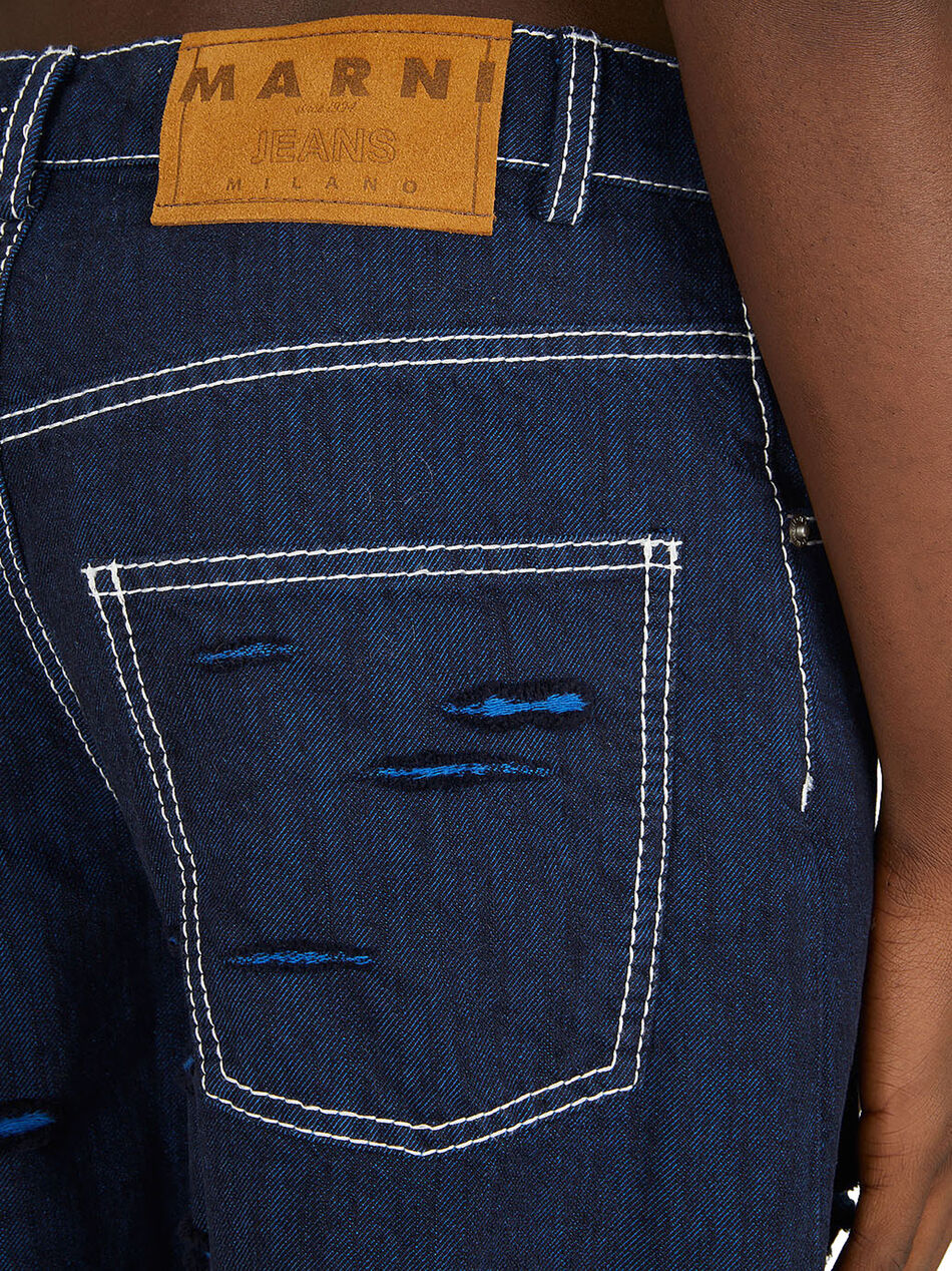 Distressed Ripped Jeans